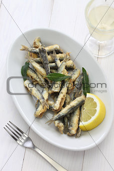 deep fried anchovies