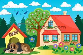 House with dog theme 2