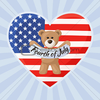 US Teddy Bears for Independence Day