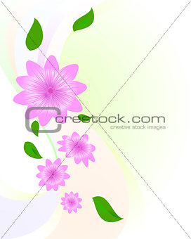Purple flower background