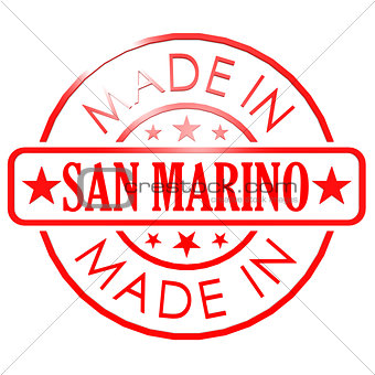 Made in San Marino red seal