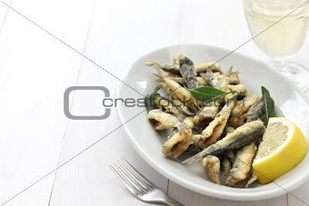 deep fried anchovies