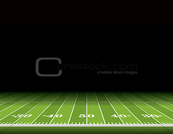 American Football Field Background Illustration