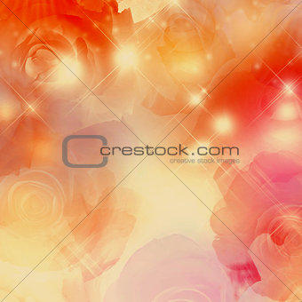Beautiful abstract background of holiday lights 