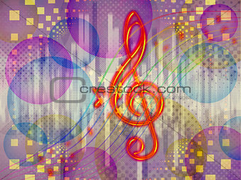 Abstract funky music background