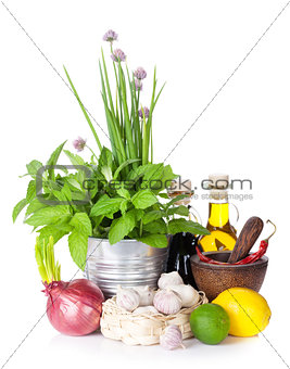 Fresh herbs and spices