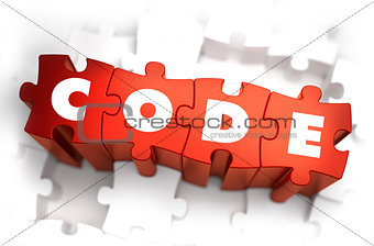 Code - White Word on Red Puzzles.