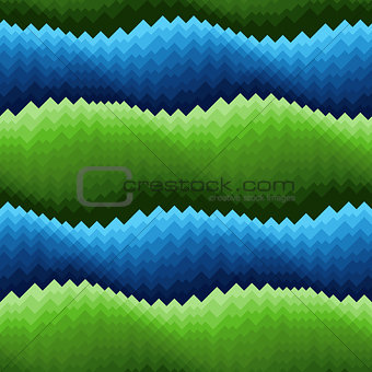 Abstract seamless blue and green waves