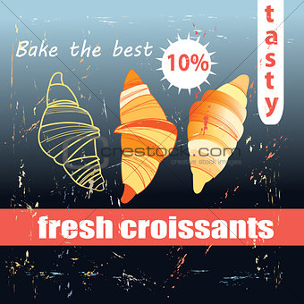  fresh and delicious croissants