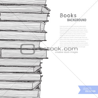Books sketch background