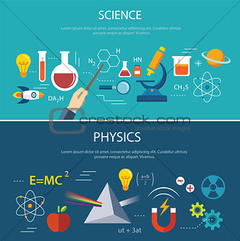 science and physics education concept