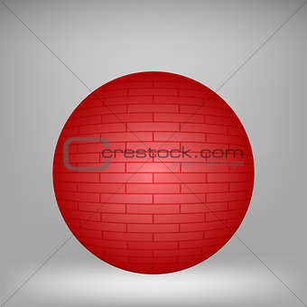Red Brick Sphere