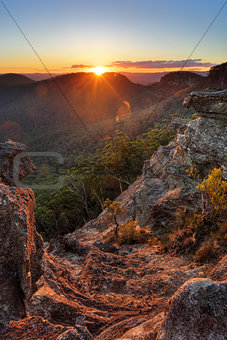 Sunset Rock Mt Victoria Blue Mountains