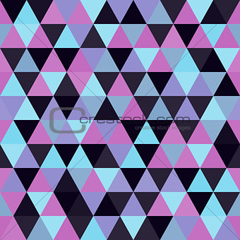 Seamless geometric triangles background. Mosaic.
