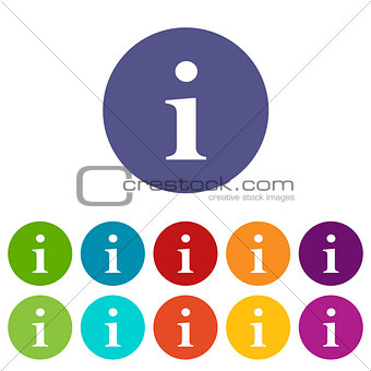 Info flat icon