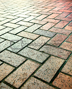 Modern stone street road pavement texture