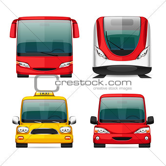Colorful Transportation Icons
