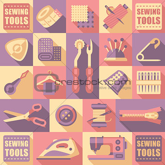 Sewing Tailoring and Needlework Decorative Icons