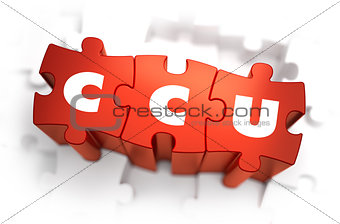 Word - CCU on Red Puzzle.