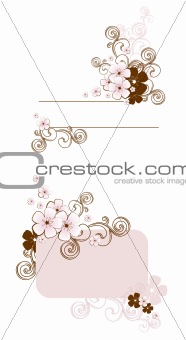 spring floral frame / vector 