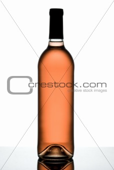 Rose wine bottle.