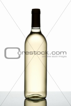 Bottle of white wine.