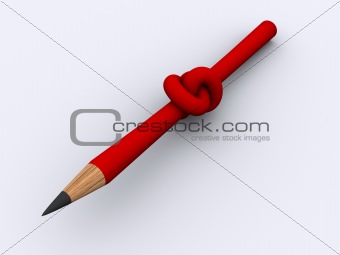Pencil knoted
