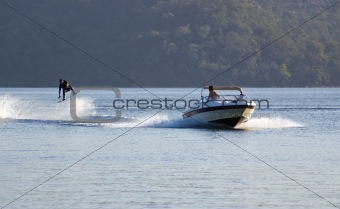 waterki jump stunt speed boat