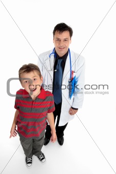 Doctor with child patient