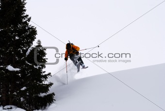 Back country skier