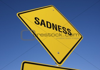 Sadness road sign.