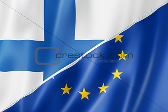 Finland and Europe flag