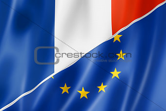 France and Europe flag
