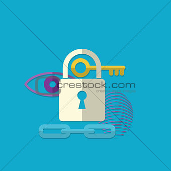 Web security concept icon.