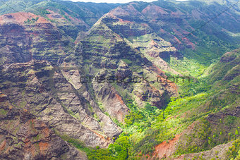 waimea canyon view from above