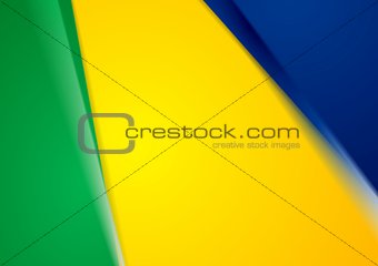 Vector background in Brazilian colors