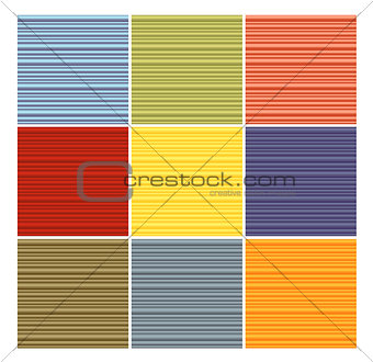 striped tube pattern collection in different color