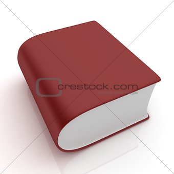Glossy Book Icon isolated on a white background 