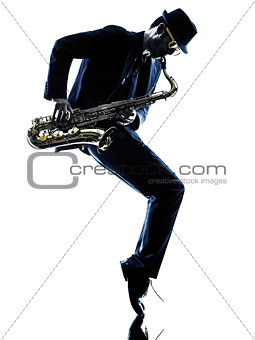 man saxophonist playing saxophone player
