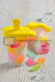 popsicles ice pops with candy