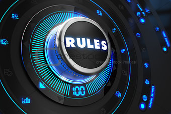 Rules Controller on Black Control Console.