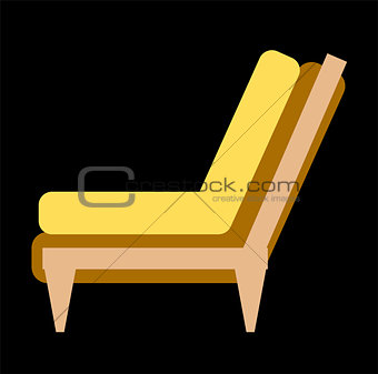 Side view of home or office furniture- sofa