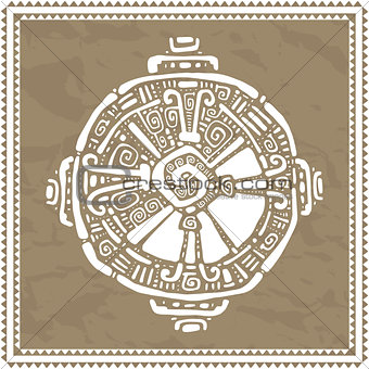 Hunab Ku.  Mayan symbol. Vector illustration.