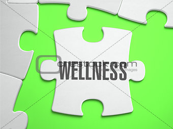 Wellness - Jigsaw Puzzle with Missing Pieces.