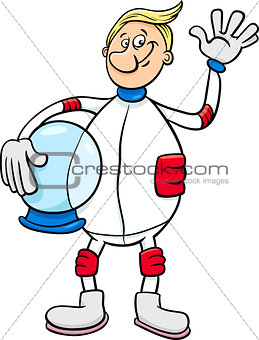 astronaut character cartoon illustration