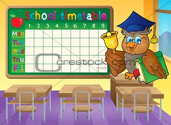 School timetable classroom theme 1