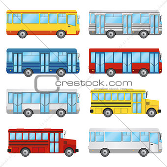 Set of buses.