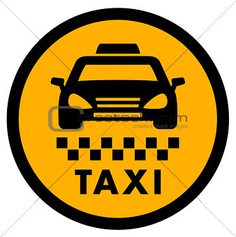 cab yellow icon for taxi drive
