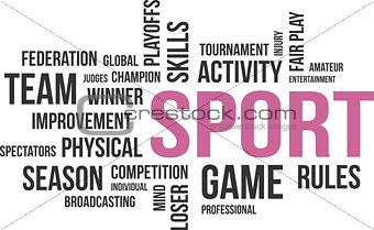 word cloud - sport