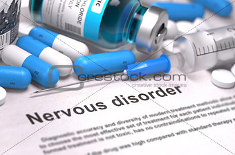 Nervous Disorder. Medical Concept. 3D Render.